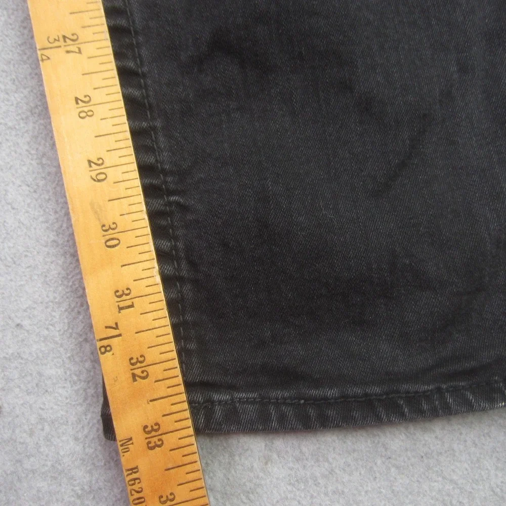 True‎ Religion Jeans Mens 38x33 Black Geno No Flap Relaxed Slim Horseshoe